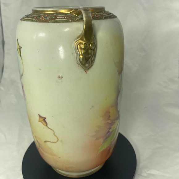 Antique hand painted large vase - Picture 6 of 12